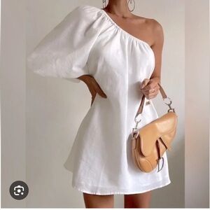 White One Shoulder Dress